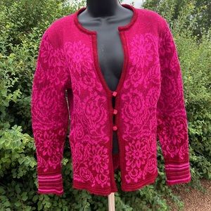 Oleana Wool button down Cardigan